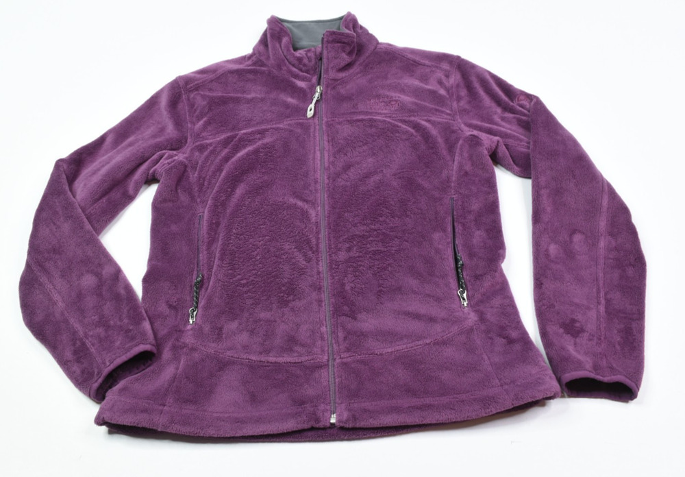Mountain Hardwear Fleece Jacket Womens Medium Purple Long Sleeve Zip-Up Hiking